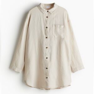 H&M washed linen nightshirt (never worn, 100% linen)